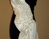 Sale Amazingly Sexy Black and White Gathered Crystal Beaded Mini Dress