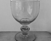 1700's ENGLISH GEORGIAN RUMMER Drinking Glass Knop Stem Snapped Pontil 8" Tall