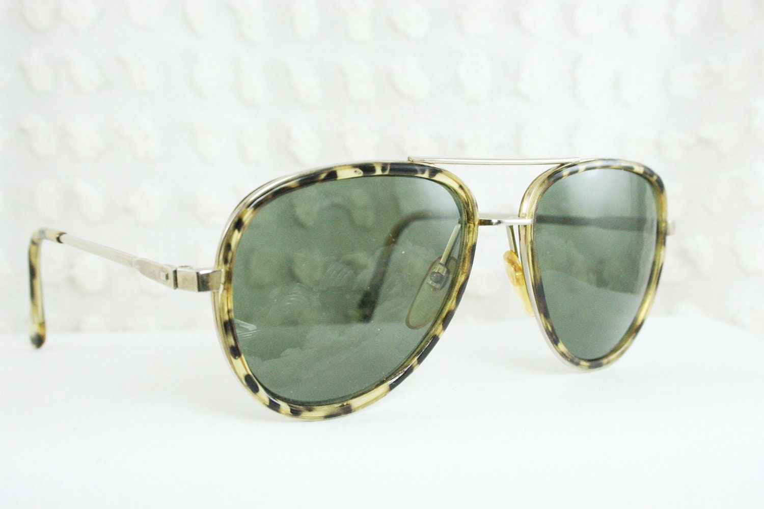 Vintage 70s Mens Sunglasses 80s Aviator Sunglass by DIAeyewear