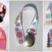 GIRL Grosgrain Ribbon PACIFIER CLIP Soother Universal, Toy Leash Strap, Pink Dots Flowers Stripes