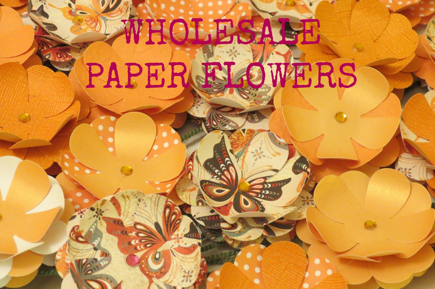 250 Wholesale Bulk Paper Flowers for Wedding Receptions Holiday Parties and Large Events Mix and Match