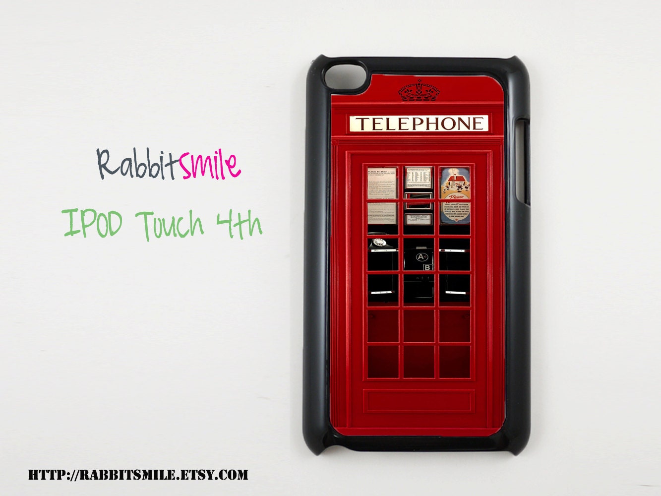 British Telephone Box, Booth iPod touch 4th / 5th Generation Case, Cover / iPod touch 4g / 5g Case / iPod 4 / 5 cover