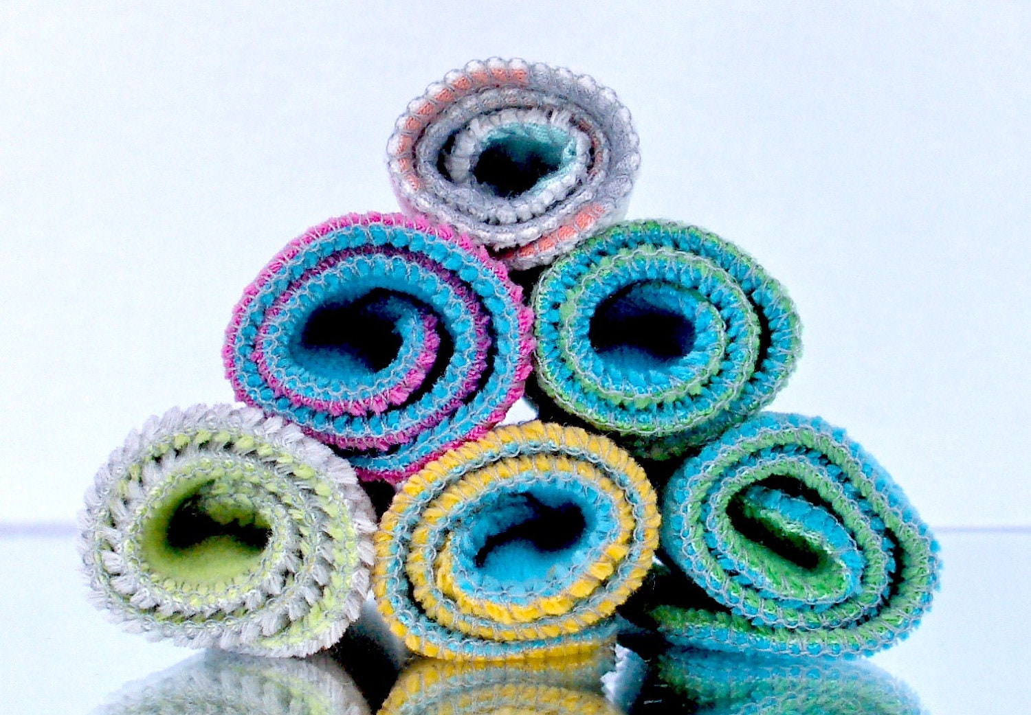 Wipes - 6 pack - serged knit/obf