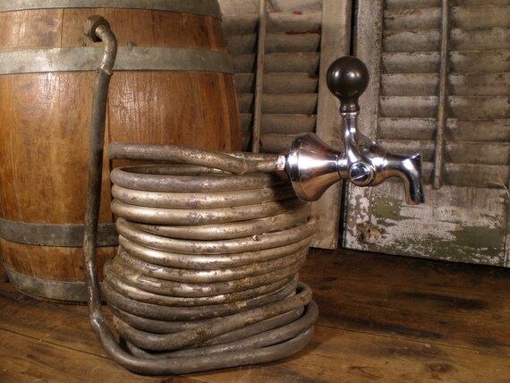 Items similar to Antique Beer Cooler Coil and Tap on Etsy