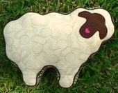 Lamb Pillow Ivory Brown