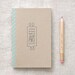 Sketchbook & Pencil Set, Mini Recycled - Little Brown Book of Art Stuff - Pocket Size, Stocking Stuffer