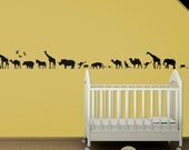 Safari Animals 10" Wall Decal Africa Vinyl Wall Art Decal Sticker
