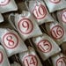 Shabby Christmas Advent countdown 25 cloth bags