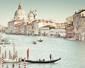 Venice photography - The Light in Venice - Venice photo of Grand Canal and gandolas - 8x10