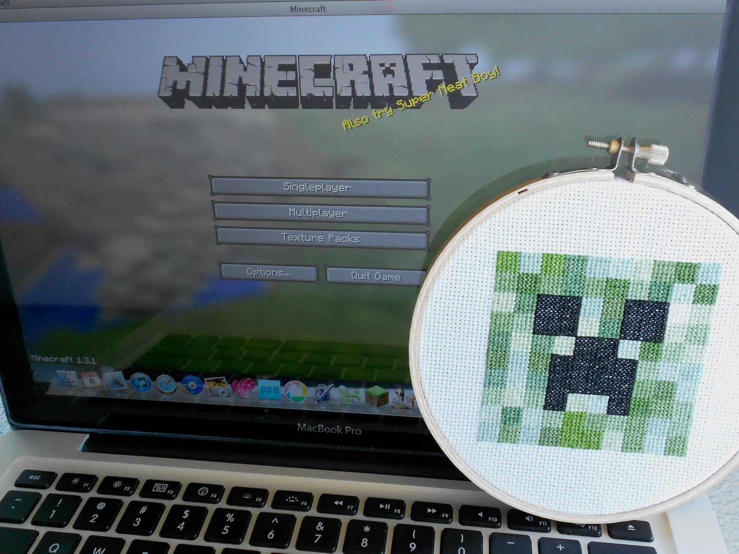 Minecraft Creeper Cross Stitch
