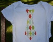 Baby Boy Onesie Tie Christmas 2012 My 1st Christmas Baby Photo Prop Little Man Tie Bodysuit