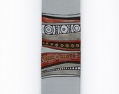 tapestry wall art - ethnic tapestry - wall decor - wall hanging - ceramic - red - tribal I