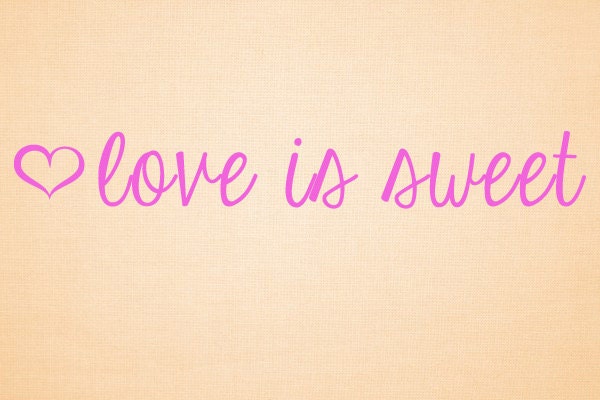 Love is Sweet Custom Stamp
