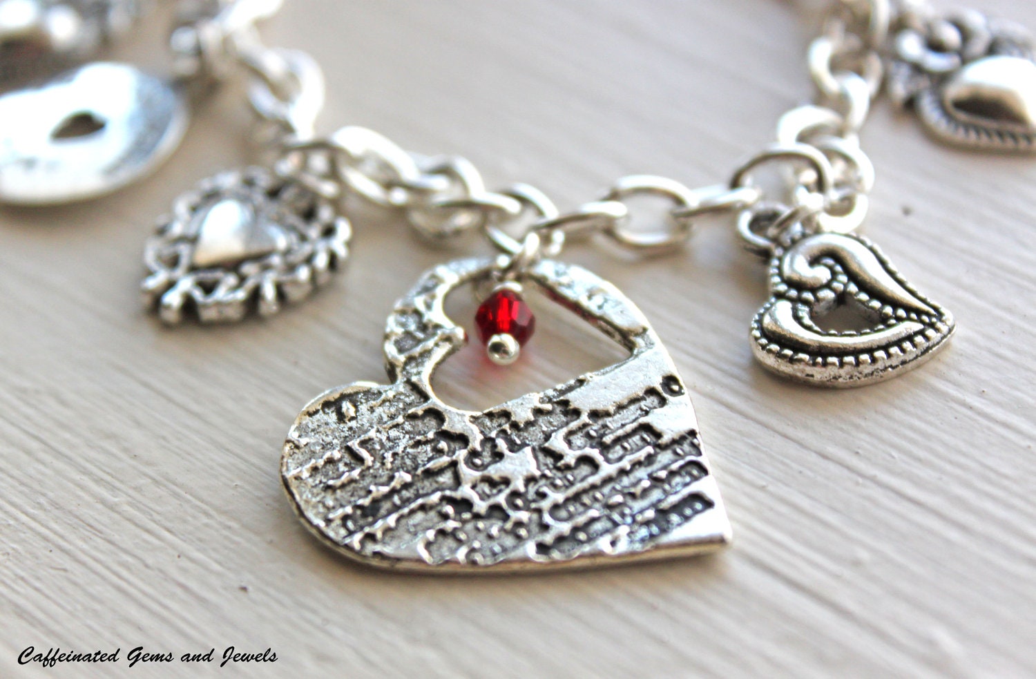 Heart Charm Bracelet