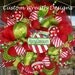 Merry Christmas Peppermint Deco Mesh Wreath