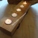 Black cherry and walnut tea light candle holder