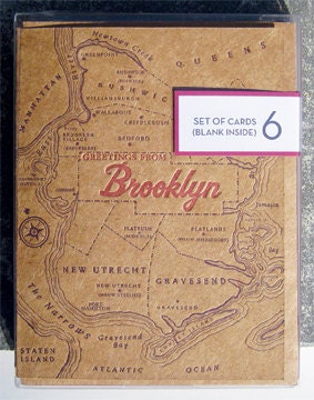 Greetings from Brooklyn - Letterpress Greeting Card with Envelope