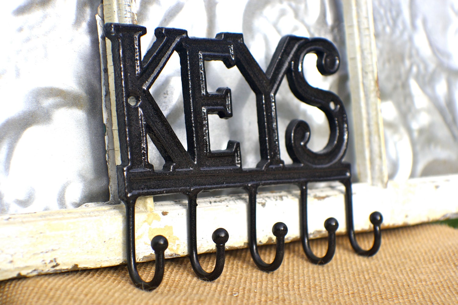 Key Rack/ Wall Decor Key Hook Holder/ Car by MichelleLisaTreasure