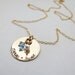 Personalized Gold Necklace with Stones