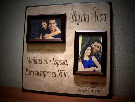Spanish Wedding Picture Frame Hoy una Novia by YourPictureStory