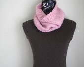 Cowl - Loop/Infinity/Circle Scarf - Heather Pink