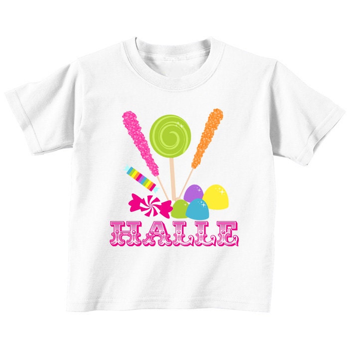 DIY Candy Shoppe Printable Iron On Transfer birthday shirt t- shirt bag onesie candyland lollipop Il_570xn