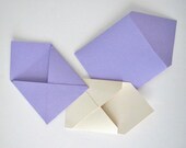 25 teeny tiny miniature square custom envelope note card sets in custom colors and sizes  stationery party favors weddings