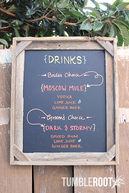 Barnwood Chalkboard Frame 16x20 - Corners