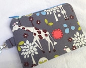 Giraffe Jungle Small Zippered Pouch