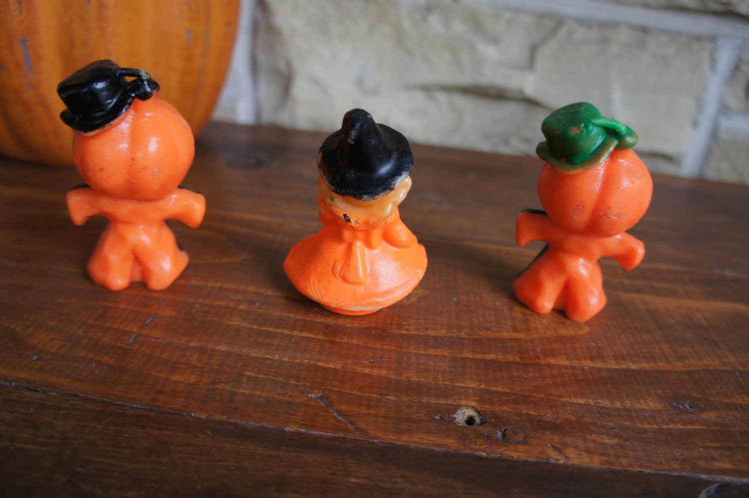 Halloween Candles Jack o Lantern Pumpkin Witch Orange and Black Instant Collection