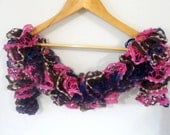 knitted Ruffled Scarf,women fashion scarves, multicolor scarf, NEW TREND SCARF,accessories, gifts for her, long scarf