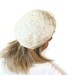 ivory hand crocheted women hat, cap , mesh,women beanie,gift for her ,fashion accessory for women
