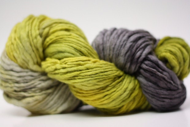 Thick and Thin Merino Yarn Slub Hand Dyed TTS 44tts12002 Stripey 8