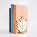 Brass Maple Leak Bookends
