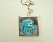 Adventure Time Reversable Finn Fionna Beemo Cartoon Network Necklace