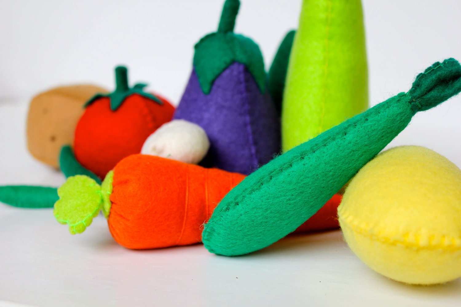 felt vegetables