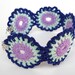 Evening Fireworks Medallion Crochet Bracelet