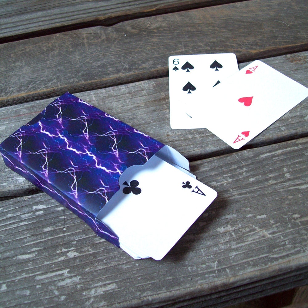 Printable Playing Card Favor Box Yellow Gift Box DIY Instant Download