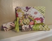 3 Piece Personalized Beauty Set - XLarge Cosmetic Bag/Brush Roll/Jewelry Roll with Name on Bag and Initial on both rolls