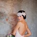 The Kate, Boho Veil, Crystal Beaded Headpiece, Veil, Bandeau, Bohemian Headpiece, Wedding Headpiece