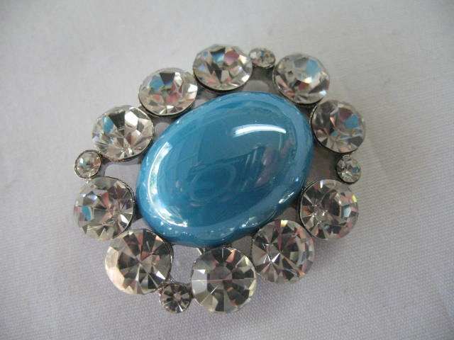 Vintage Turquoise Brooch Pin