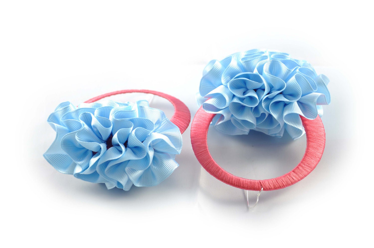 Bubble Drop ruffle earrings by Velvet and Rose