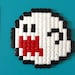 Boo the ghost from Mario hama bead accessory, decoration, gift - GEEK CHIC COOL