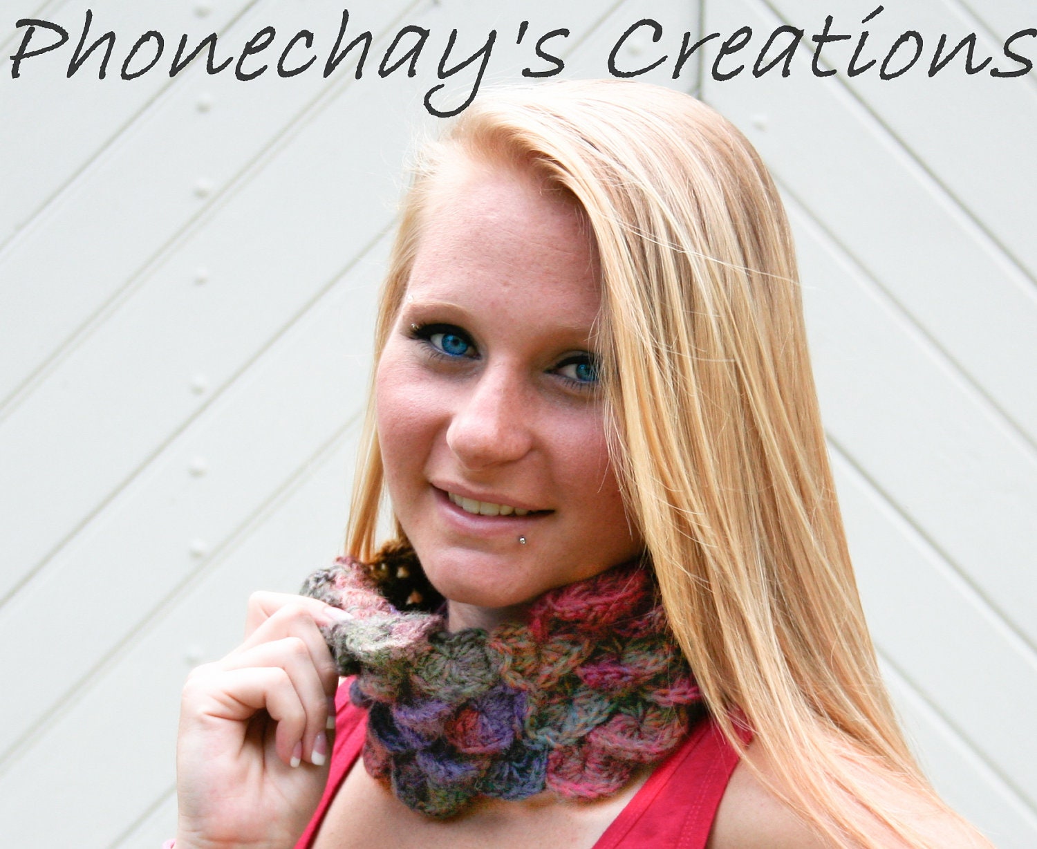 Cowl Fun Funky Neck Warmer Crocodile Cowl Infinity Scarf