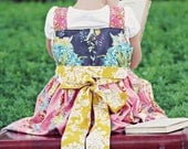 Girls Spring Boutique Knot Dress, in Lilly Belle Style....Sizes 2t, 3t, 4t and 5/6