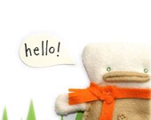 Finger Puppet, Toy Puppet, Children's Gift, Handmade Toy, Sausage Dog, Weiner Dog, Plush Toy, Poosac, Mr Feebs & Sausage the Dachshund