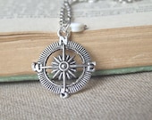 True North - compass charm necklace