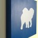 Baby Elephant with Mother Custom Painting