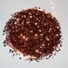 Nail Glitter, Bronze SOLVENT RESISTANT 0.062 Hex Glitter - 1 Fl. Ounce