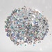 Silver Holographic Butterflies SOLVENT RESISTANT Glitter - 1 Fl. Ounce for Nail Art and Glitter Nail Polish